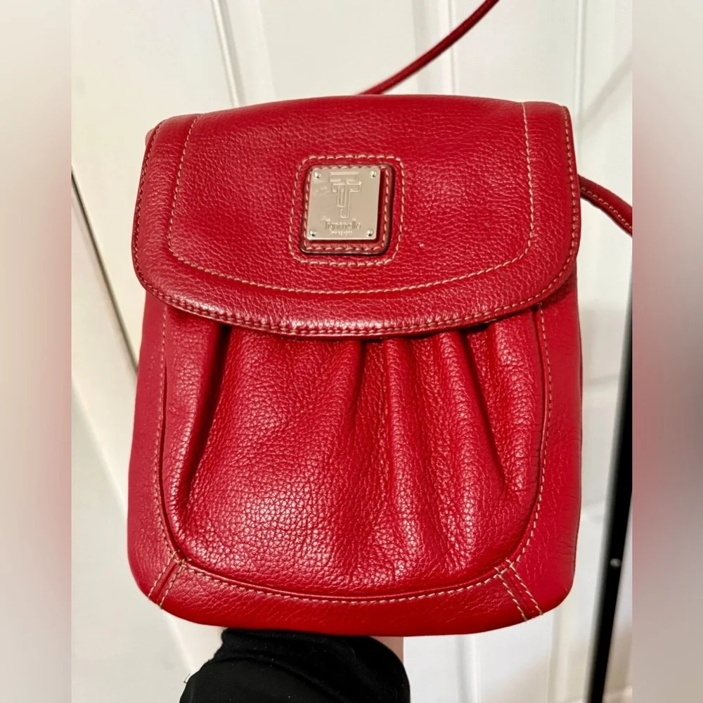 Tignanello‎ Cherry Red Crossbody Bag